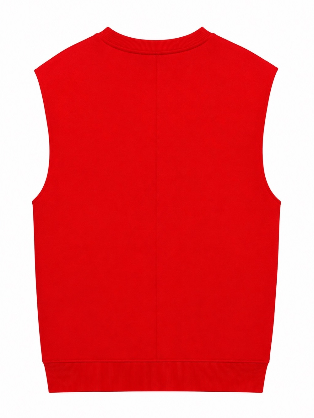 ZARA Red Oversized Sleeveless Sweatshirt Vest - Picture 4 of 5